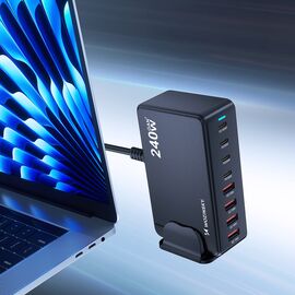 Wozinsky 240W GaN QC3 Charging Station - Black