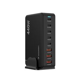 Wozinsky WSL-440 440W Gan QC3 Charging Station - Black