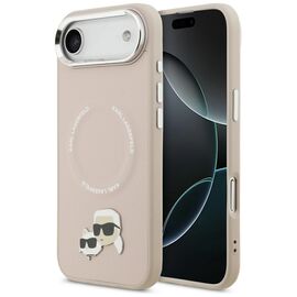 Karl Lagerfeld Karl &amp; Choupette Pins MagSafe Case for iPhone Air Pink | Techbox