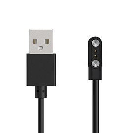 Ładowarka HUL-01 magnetyczna 2-pin 2,8 mm do smartwatchy 60 cm – czarna