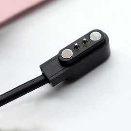 Ładowarka HUL-01 magnetyczna 2-pin 2,8 mm do smartwatchy 60 cm – czarna