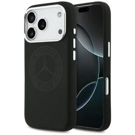 Mercedes Silicone Vintage Logo MagSafe Case for iPhone 17 Pro - Black | Techbox