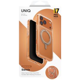 Uniq Swivix Rotating Kickstand 360 Case for iPhone 17 Pro Max - Gold | Techbox