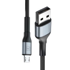 3mk Hyper Cable N-SERIES USB-A / MicroUSB 1m 5V/2.4A 12W / black