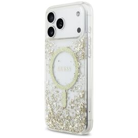 Guess Resin Bottom Glitter MagSafe Case for iPhone 17 Pro Max - Gold - Uncategorized Cases (2) - Cases - Techbox