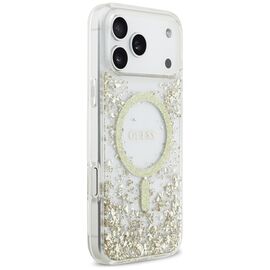 Guess Resin Bottom Glitter MagSafe Case for iPhone 17 Pro Max - Gold - Uncategorized Cases (2) - Cases - Techbox