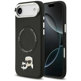 Karl Lagerfeld Karl &amp; Choupette Pins MagSafe Case for iPhone Air - Black - Uncategorized Cases (2) - Cases - Techbox
