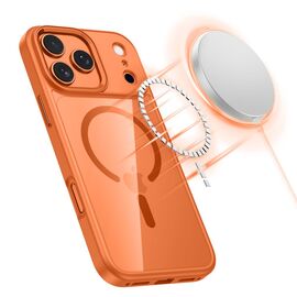 Tech-Protect MagMat MagSafe Case for iPhone 17 Pro - Transparent Orange - Uncategorized Cases (2) - Cases - Techbox