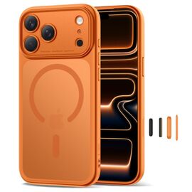 Tech-Protect Magpeak Magsafe CC Case for iPhone 17 Pro Max - Matte Orange | Techbox