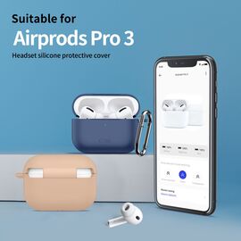 Tech-Protect Silicone Hook Case for AirPods Pro 3 - Black - Smartphone Accessories - Cables & Accessories - Techbox