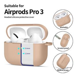 Tech-Protect Silicone Hook Case for AirPods Pro - Beige - Smartphone Accessories - Cables & Accessories - Techbox