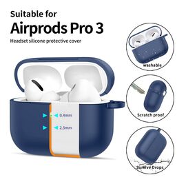 Tech-Protect Silicone Hook Case for AirPods Pro - Navy Blue - Smartphone Accessories - Cables & Accessories - Techbox