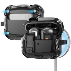 Tech-Protect Silicone Hook Case for Samsung Galaxy Buds 3 / 3 FE / 3 Pro - Black - Uncategorized Cases (2) - Cases - Techbox