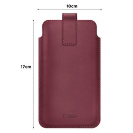 Tech-Protect SM65 case for 6.0-6.9" smartphones - burgundy