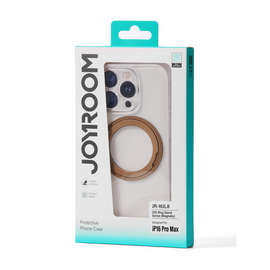 Joyroom JR-16JL6 iPhone 16 Pro Ultra-Thin MagSafe Compatible Case with 360&deg; Ring Stand - Gold | Techbox