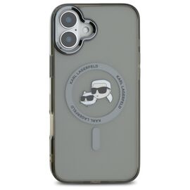 Karl Lagerfeld IML Metal Karl&amp;Choupette Head MagSafe Case for iPhone 16 - Black - Uncategorized Cases (2) - Cases - Techbox