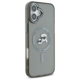 Karl Lagerfeld IML Metal Karl&amp;Choupette Head MagSafe Case for iPhone 16 Plus - Black - Uncategorized Cases (2) - Cases - Techbox
