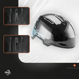 Qunature 10130003004 Ski Helmet with Earmuffs, Snowboard Size M - Black - Ski - Sports & Fitness - Techbox