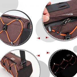 Rockbros 30110054003 Handlebar Bicycle Bag 2.2L - Brown | Techbox
