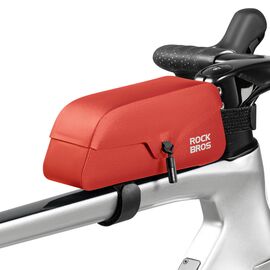 Rockbros 30120122004 Waterproof Bicycle Frame Bag with Magnetic Closure 0.9L - Red | Techbox