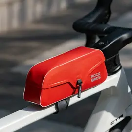 Rockbros 30120122004 Waterproof Bicycle Frame Bag with Magnetic Closure 0.9L - Red | Techbox