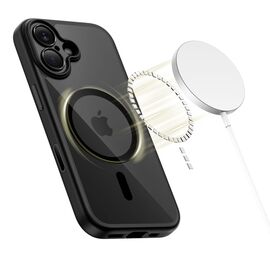 Tech-Protect Magpeak Magsafe CC Case for iPhone 17 - Clear Black | Techbox