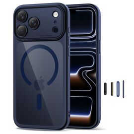 Tech-Protect Magpeak Magsafe CC Case for iPhone 17 Pro - Clear Navy Blue | Techbox