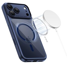 Tech-Protect Magpeak Magsafe CC Case for iPhone 17 Pro Max - Clear Navy Blue | Techbox
