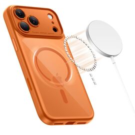 Tech-Protect Magpeak Magsafe CC Case for iPhone 17 Pro Max - Transparent Orange | Techbox