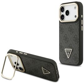 Guess 4G PU Triangle Logo &amp; Stand Camera Magsafe Case for iPhone 17 Pro - Black - Uncategorized Cases (2) - Cases - Techbox