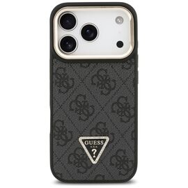 Guess 4G PU Triangle Logo &amp; Stand Camera Magsafe Case for iPhone 17 Pro - Black - Uncategorized Cases (2) - Cases - Techbox
