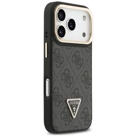 Guess 4G PU Triangle Logo &amp; Stand Camera Magsafe Case for iPhone 17 Pro - Black - Uncategorized Cases (2) - Cases - Techbox