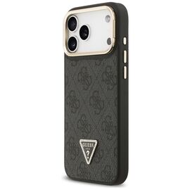 Guess 4G PU Triangle Logo &amp; Stand Camera Magsafe Case for iPhone 17 Pro Max - Black - Uncategorized Cases (2) - Cases - Techbox