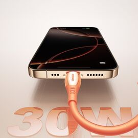 Joyroom S-A59 Vibrant Series 30W USB-C - Lightning cable 1.2m - orange | Techbox