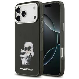 Karl Lagerfeld IML Aquarelle Karl &amp; Choupette &amp; Logo MagSafe Case for iPhone 17 Pro - Black | Techbox