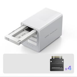 Orico 8848U4 DAS Series 4-Bay M.2 NVMe SSD Disk Array - White - Cases & Accessories - Hard Drives - Techbox