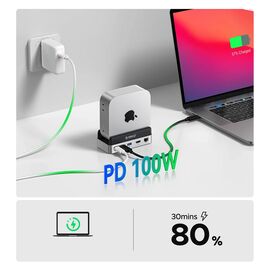 Orico MiniDock 10-in-1 Docking Station with SSD Hard Drive Bay - Silver - Cases & Accessories - Hard Drives - Techbox