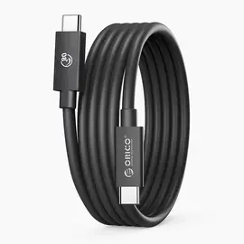 Orico USB4 Thunderbolt5 Cable 80Gbps 240W USB-C to USB-C 1m - Black | Techbox