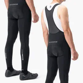 Rockbros 200021 Long Cycling Bib Shorts with Pad Size M - Black - Bicycle - Sports & Fitness - Techbox