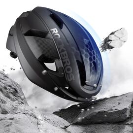 Rockbros LK-15 Carbon Fiber Bike Helmet 58-62cm - Black | Techbox