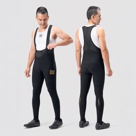 Rockbros YDCK012-1 Long Fleece Bib Tights with Pad Size S - Black | Techbox