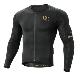 Rockbros YDCX008 Diamond Long Sleeve Cycling Jersey Size XXXL - Black - Bicycle - Sports & Fitness - Techbox