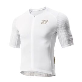 Rockbros YDDX011 Diamond Short Sleeve Cycling Jersey Size XXL - White - Bicycle - Sports & Fitness - Techbox