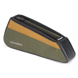 Rockbros 088 Top Tube Bike Bag 0.25L - Green and Orange | Techbox