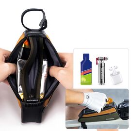 Rockbros 088 Top Tube Bike Bag 0.25L - Green and Orange | Techbox