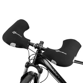 Rockbros D16-B Motorcycle-Compatible Windproof Waterproof Handlebar Gloves - Black | Techbox