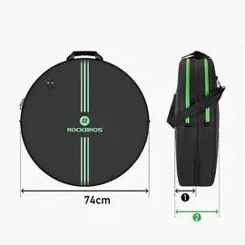Rockbros D40 transport cover for ø74cm wheel - black - Smartphone Holders - Smartphones - Techbox
