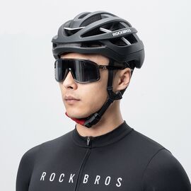 Rockbros HC-58BK-M Bike Helmet 55-58 cm - Black and Gray | Techbox