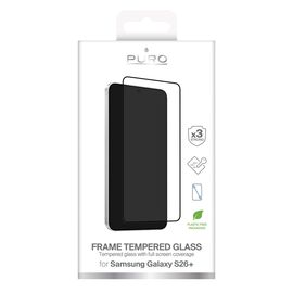 Puro Frame Tempered Glass for Samsung Galaxy S26 Plus - with Black Frame | Techbox