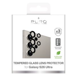 Puro Individual tempered glass for the rear camera for Samsung Galaxy S26 Ultra - with black frames | Techbox